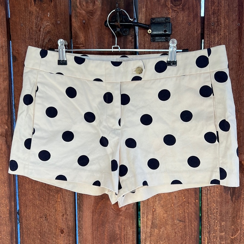 J. Crew Polka Dot Cotton Shorts